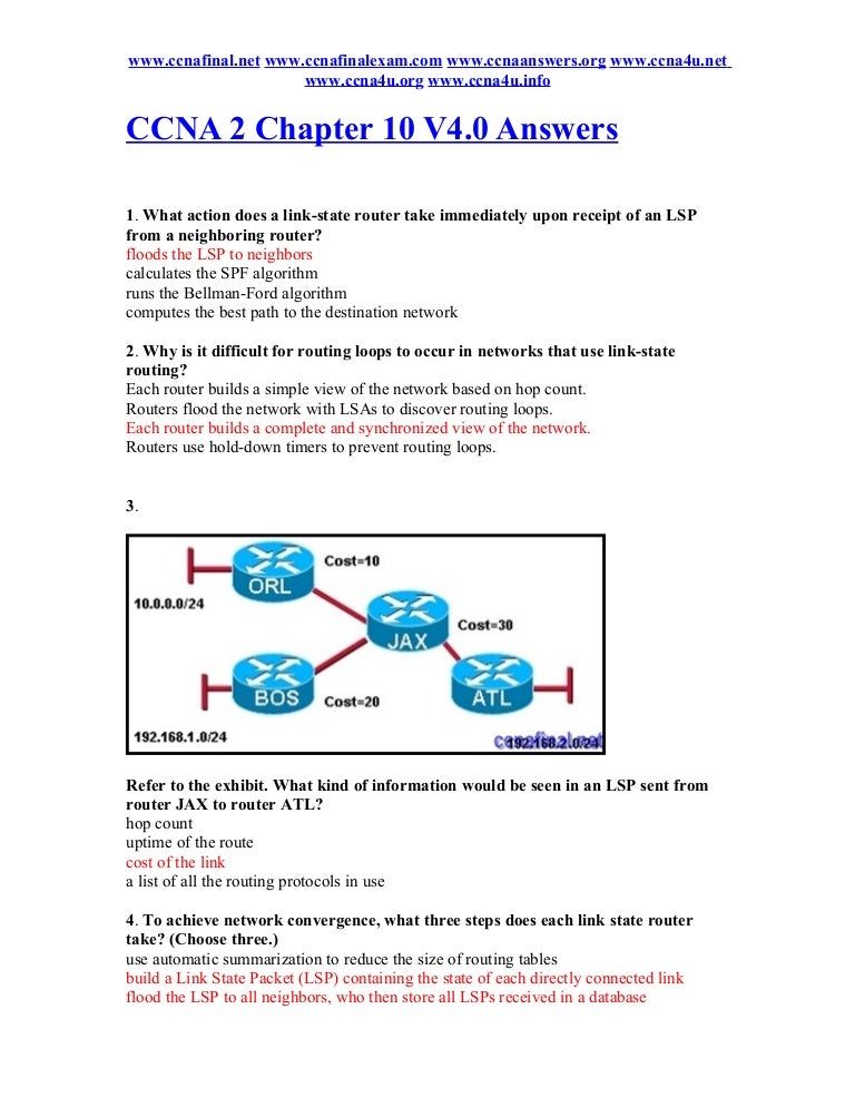 Ccna 2 Chapter 10 Exam