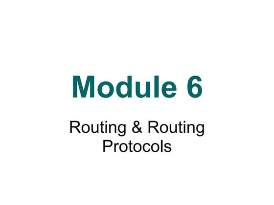 Day 8 2 distance vector routing | PPT