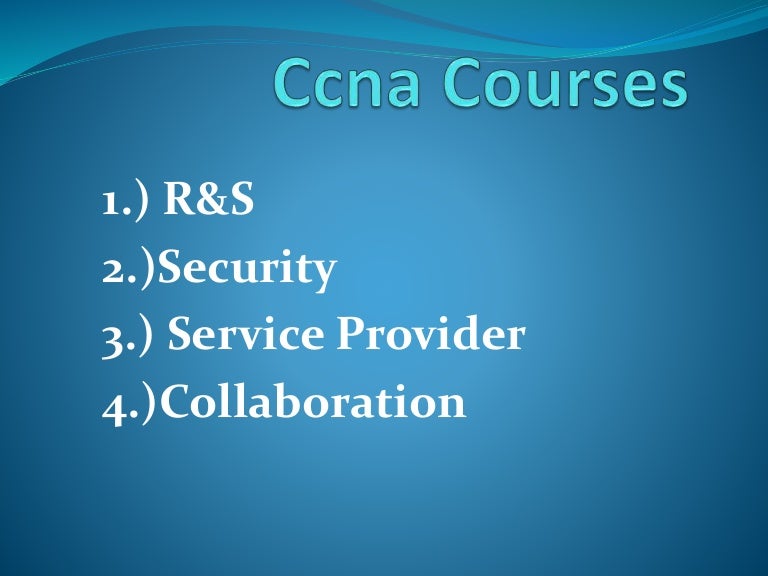 Ccna courses
