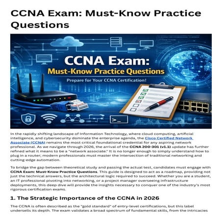 CCNA Exam Must-Know as Practice Questions | PDF