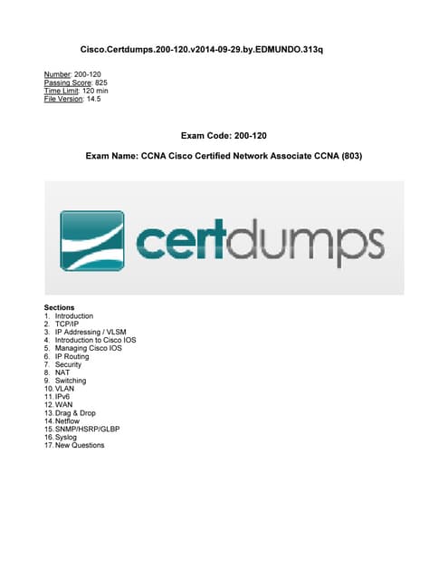 CCNA Exam Question