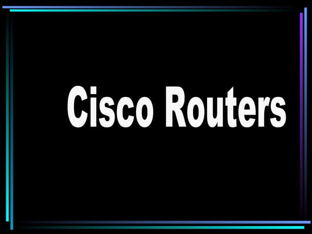 CCNA presentation.