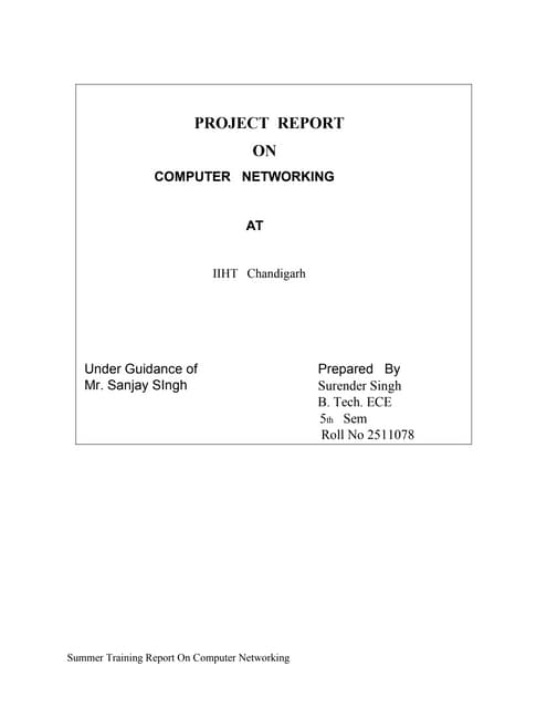 Ccna report