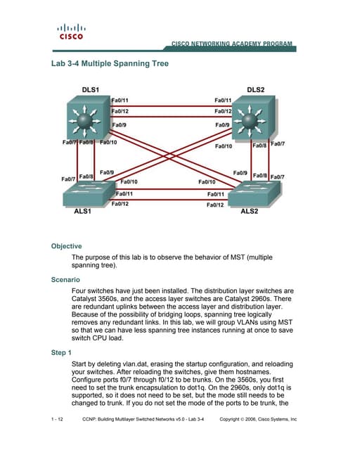 Spanning Tree Protocol Cheat Sheet | PDF