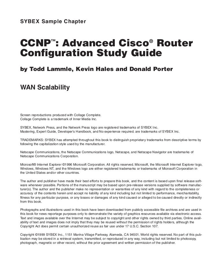 Ccnp Advanced Cisco 174 Router