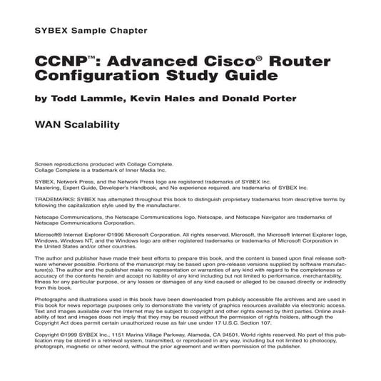 Ccnp™ advanced cisco® router