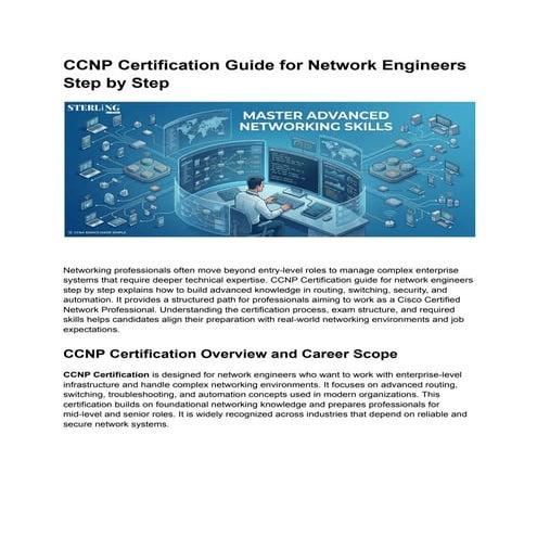 How to Prepare for CCDP Certification: Step-by-Step Guide | PDF