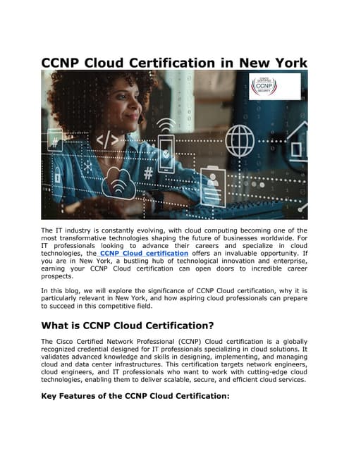 What is CCNP encor and its future docx What is CCNP encor and its future docx