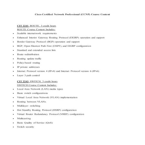 CCNA Training in Chennai