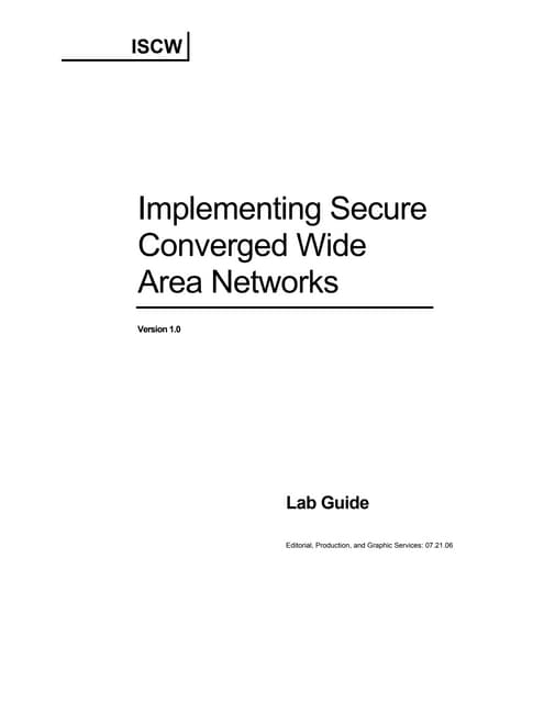 Ccnp iscw lab guide
