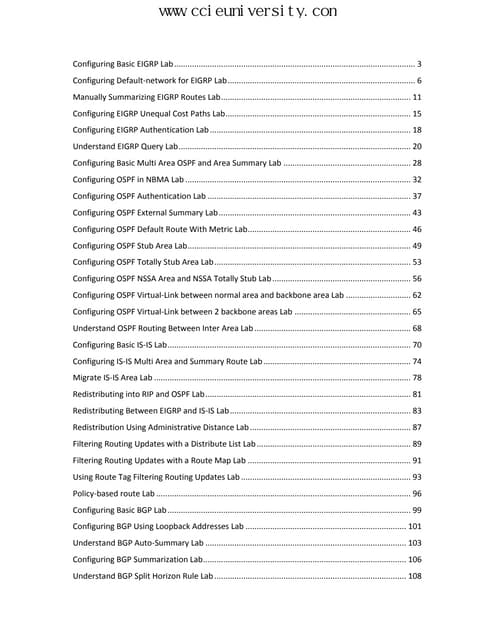 CCNP Lab Guide CCIE University