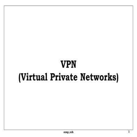 Ccnp securite vpn
