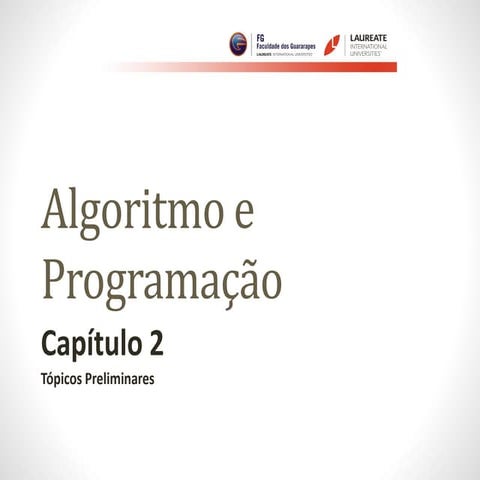 Aula Algoritmo e Programação - cap2