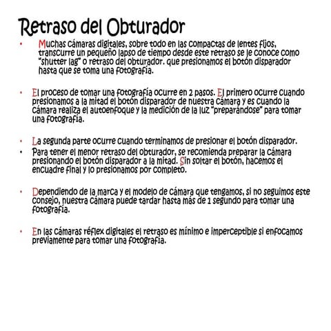 Como tomar una foto con camara digital