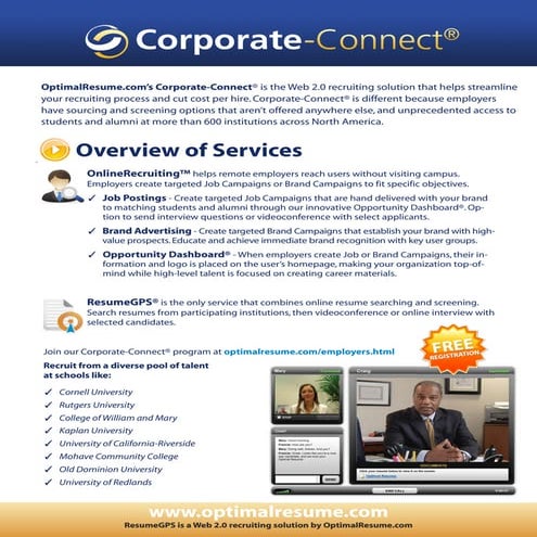 Corporate-Connect Overview of Services