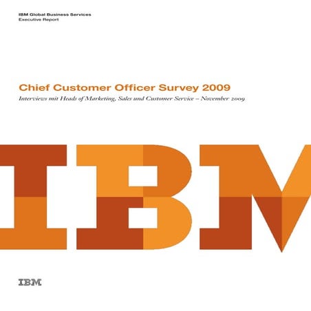 Chief Customer Officer Studie 2009