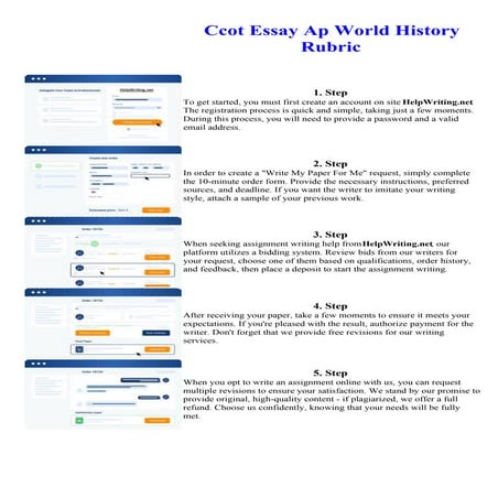 Ccot Essay Ap World History Rubric