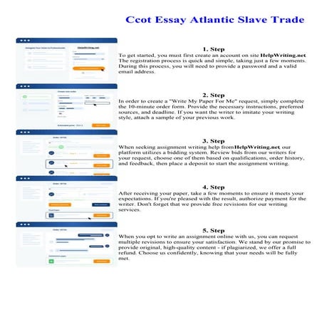 Ccot Essay Atlantic Slave Trade