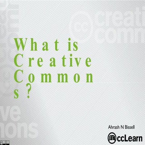 CC Overview For Educators Sep 2009