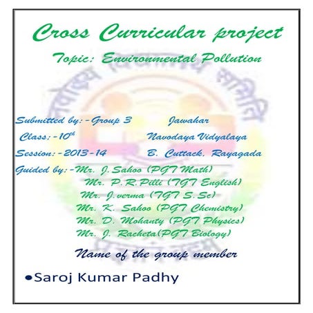 Environmental polluttion