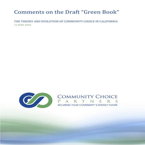 CCPartners comments on "Green Book"