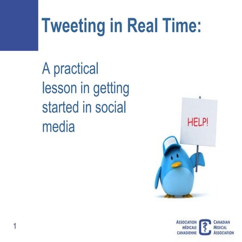 Tweeting in Real Time: A practical lesson in getting set up in social media