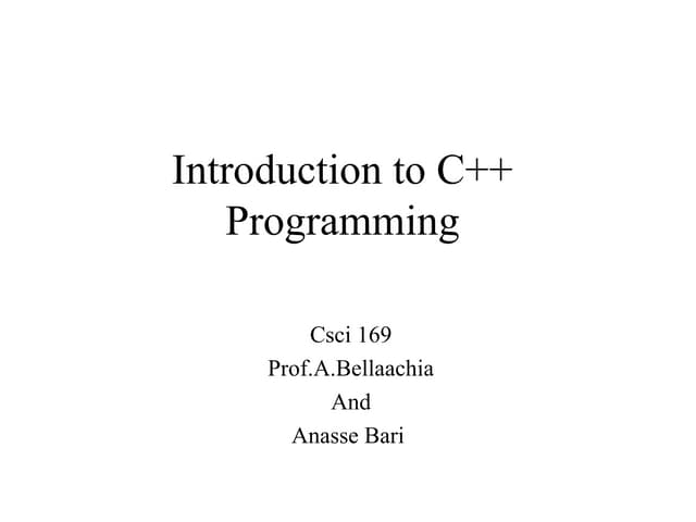 C cpluplus 2