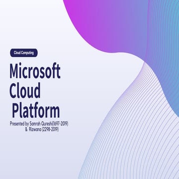 Microsoft Cloud platform