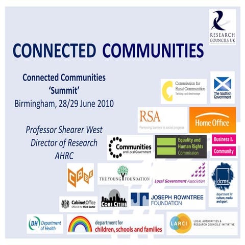 Connected Communities Shearer West presentation June 2010