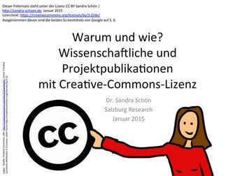 Warum und wie?Wissenschaftliche und Projektpublikationen mit Creative-Common...