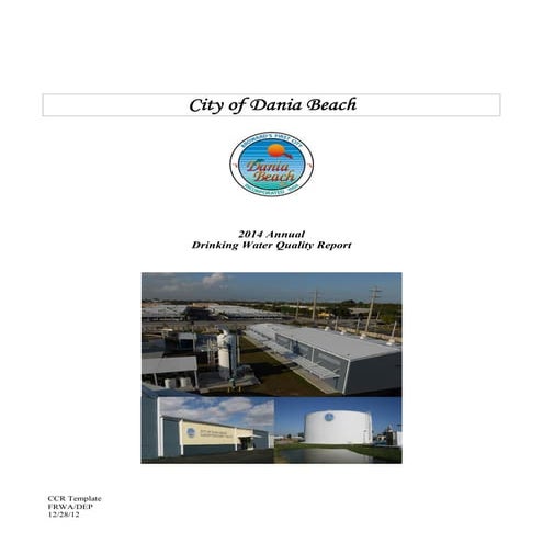 Dania Beach CCR 2014 Report