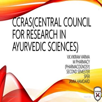 CCRAS (central council for reasearch in ayurvedic sciences)