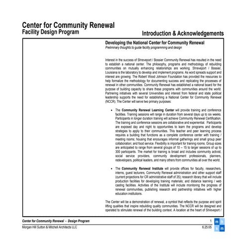 CCR Design Program draft 2