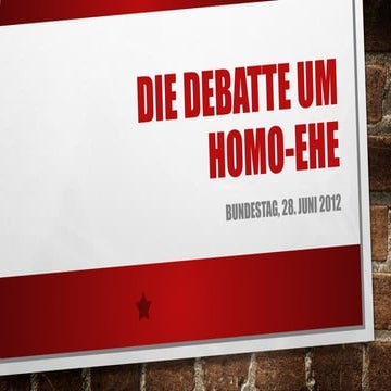 Homo-Ehe-Debatte