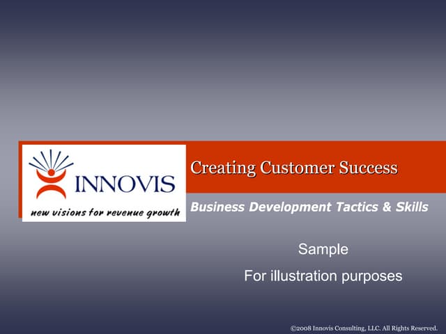 Sample Sales Training PPT