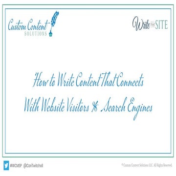 How to Write Content That Connects With Website Visitors & Search Engines