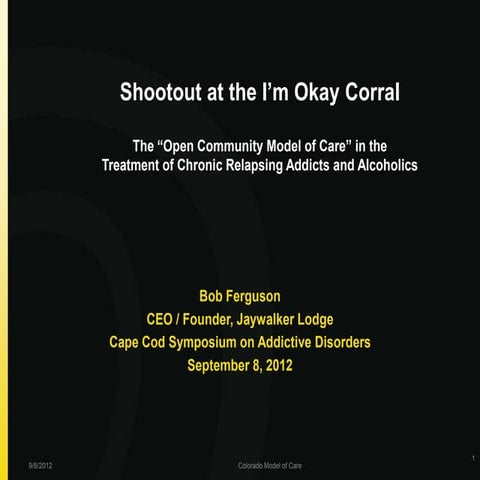 David Rook Richmond VA - The Social Model of Recovery | PDF
