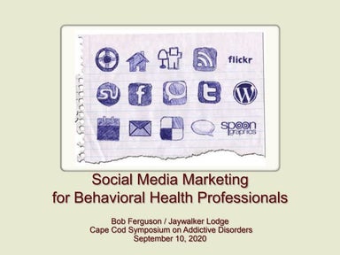 CCSAD - Social Media for BH Professionals