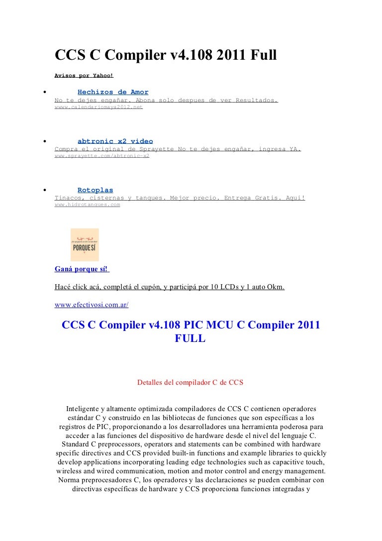 Ccs c compiler v4