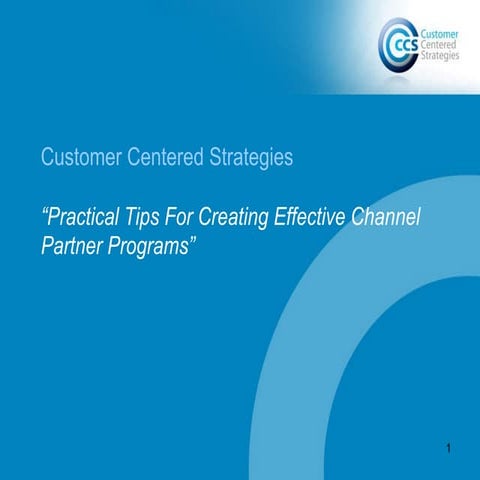 CCS Distribution Partner Programs