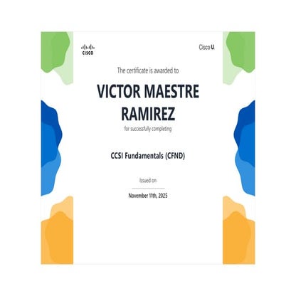 CCSI Fundamentals (CFND) - Cisco Certificate