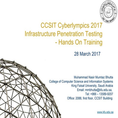 Ccsit cyberlympics 2017  workshop 3 - presentation