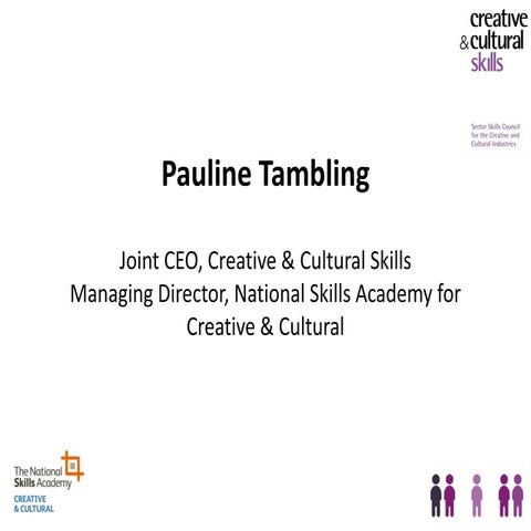 Creative Apprenticeships presentation - Pauline Tambling