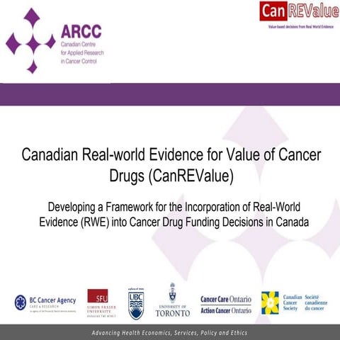 CanREValue: A Framework for the Incorporation of Real-World Evidence (RWE) in...