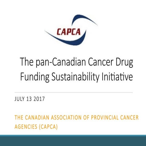 Learn about the Canadian Association of Provincial Cancer Agencies (CAPCA) fr...