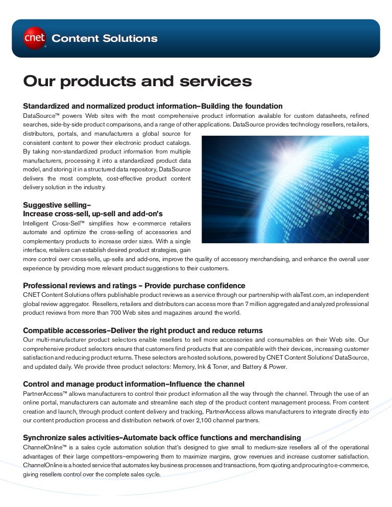 CNET Content Solutions Products