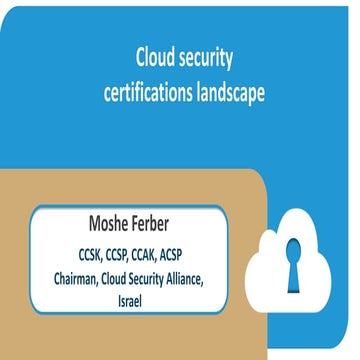 Cloud security certifications landscape