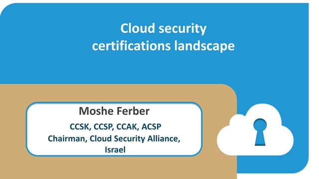 Cloud security certifications landscape