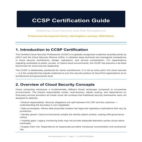 CCSP Certification Guide: Mastering Cloud Security and Risk Management ...