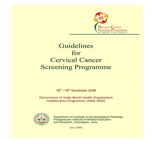 Cervical cancer screening 